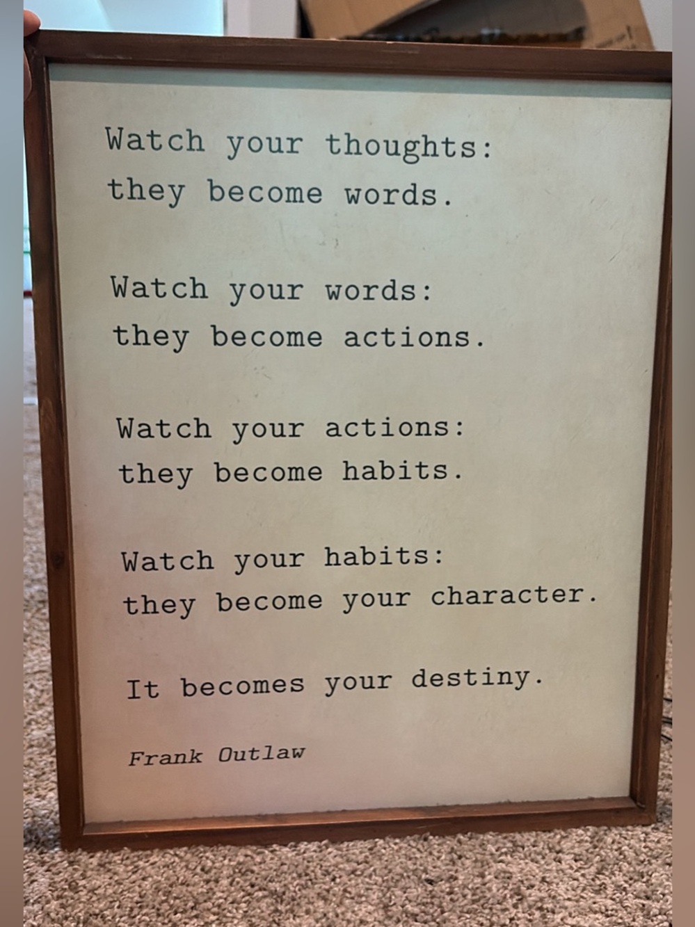 Unbranded Neutral Typography Quote Wall Art